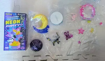 Re-Ment 포켓몬 NEON PARTY 뮤우 블래키 세트