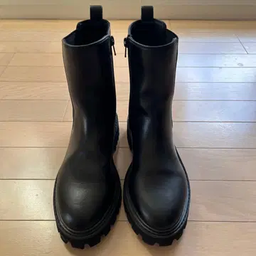 PLST 블랙 사이드 고어 부츠 used L(25cm)
