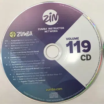 ZUMBA CD vol119 최신 버전