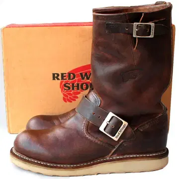 RED WING 엔지니어 부츠 브라운 2975 바이커 러프앤터프