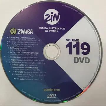 ZUMBA DVD vol119 최신 버전