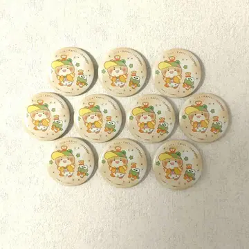 컬러풀 피치 시바 씨 산리오 기본 캔 배지 10개