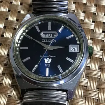 레어! CITIZEN Crystal 7 오토매틱 AT 남성용 손목시계