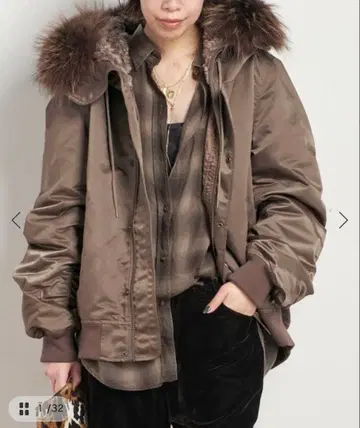 AP STUDIO 봄버 자켓 브라운