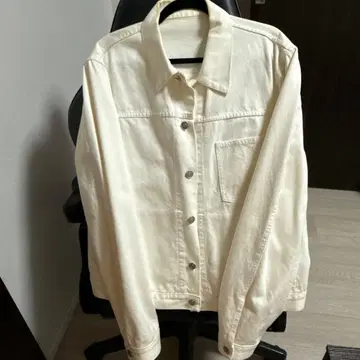 질 샌더 화이트 데님 자켓