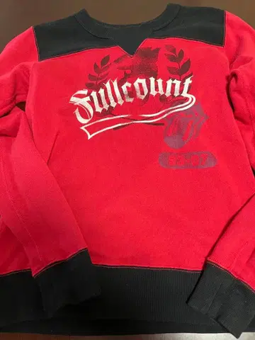 Fullcount 프린트 트레이닝복 레드/블랙