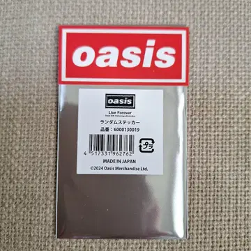 새상품 Oasis 30주년 특별전 스티커