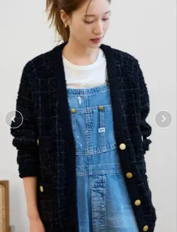 FRAMeWORK 프레임워크 TWEED 니트 가디건 네이비