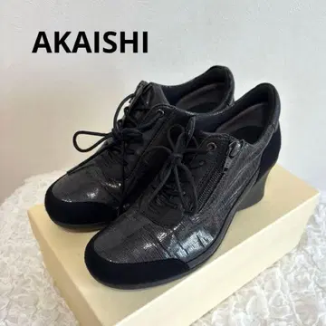 [새상품급] AKAISHI 아카이시 아치 피터 컴포트 슈즈 블랙