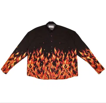 OVERSIZED WESTERN SHIRT 'FLAME