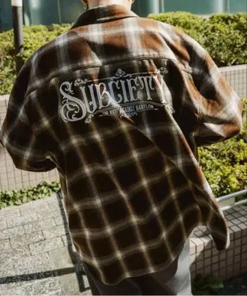Subciety 서브사이티 체크 셔츠