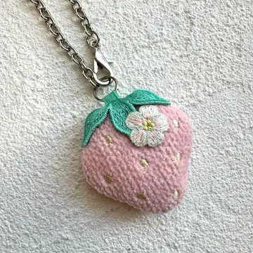 FEILER 러브러리 바이 페일러 딸기 스트로베리 참 핑크