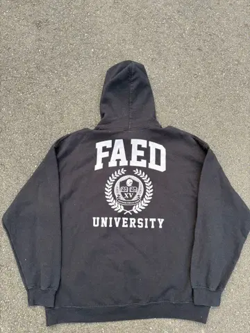 FAED UNIVERSITY 블랙 후드티 GILDAN 아메카지