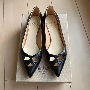 FRANCESCO RUSSO 블랙 펌프스 37