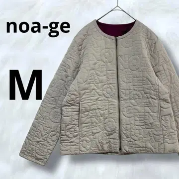 새상품급 noa-ge 퀼팅 자켓 아우터 알파벳 지퍼