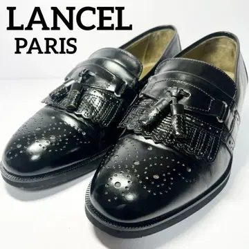 LANCEL 란셀 태슬 로퍼 24.5 가죽 블랙 블랙