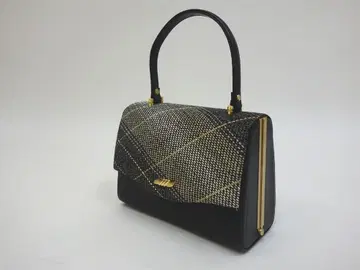 새상품급 중고 일본 정통의상 소품 백 블랙 x 화이트 N71028-12