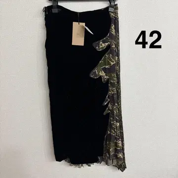 42 누메 벨로아 카모플라쥬 롱 스커트