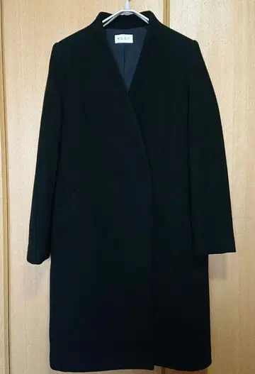 새상품급*PLST*울 모사 컬러리스 체스터 코트*S 사이즈
