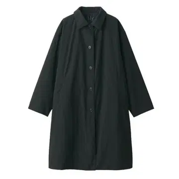 무인양품 MUJI 발수 충전솜 스텐카라 코트 블랙 L