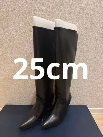 가죽 롱 부츠 25cm