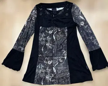 ozzon OZZ ANGELO 레이스업 장미 튜닉 원피스