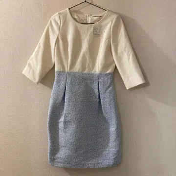 크림 원피스