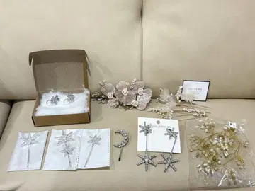 [ 묶음 판매 ] 브라이덜 헤어 액세서리 헤드 액세서리 웨딩