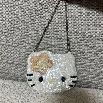 헬로키티 헤이세이 레트로 비즈 파우치 코인 케이스 동전 지갑 지갑 파우치