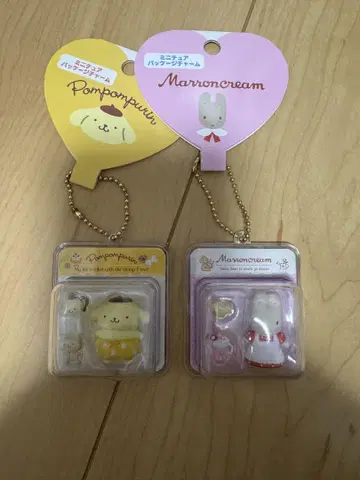 산리오 미니어처 패키지 참 마론크림 & 폼폼푸딩