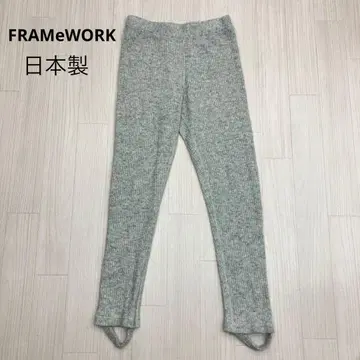 FRAMeWORK 프레임워크 울 리브 스트레치 고리 레깅스 레깅스