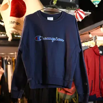 Champion REVERSE WEAVE 로고 와펜 맨투맨