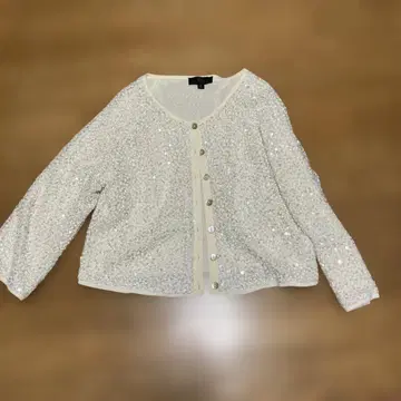 ZARA 화이트 노카라 자켓