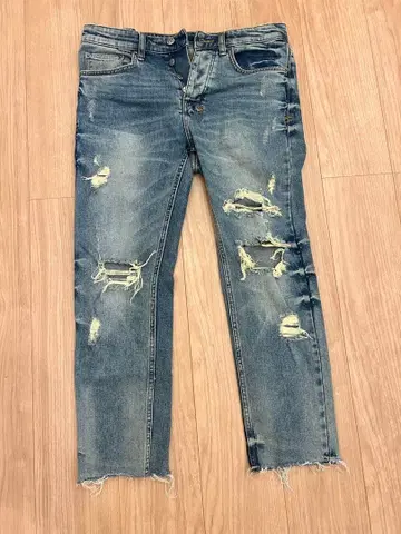 ksubi 데미지 가공 슬림핏 데님 31인치