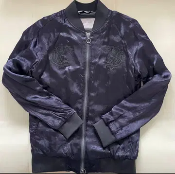 레어!! ZARA MAN 스카잔 올 블랙 호랑이 레이온 100%