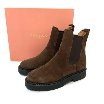 약 23cm CONTIGO 컨티고 스웨이드 사이드 고어 부츠 Plage