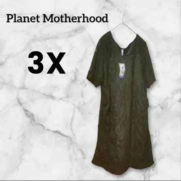 Planet Motherhood [ 3X ] 마터니티 원피스 꽃무늬 블랙