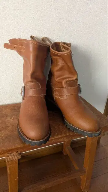 yosuke 브라운 엔지니어 부츠 버클 포함