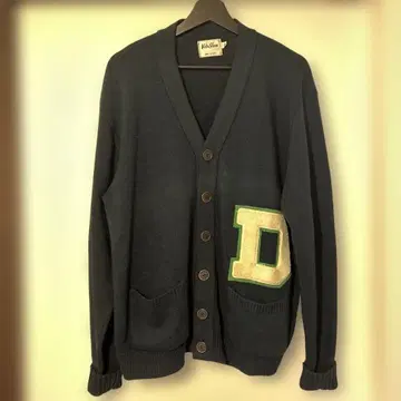 90s USA제 Velva Sheen 레터드 가디건