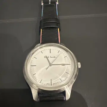 일본제 Paul Smith 손목시계 쿼츠 실버/네이비