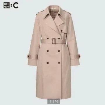 새상품 유니클로 트렌치코트 M