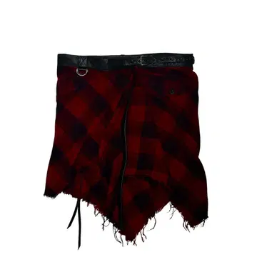 [ Kmrii ] Skull Leather Rap Skirt 14Th