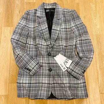 ZARA 체크 무늬 오버 사이즈 빅 자켓 XL 사이즈 상당