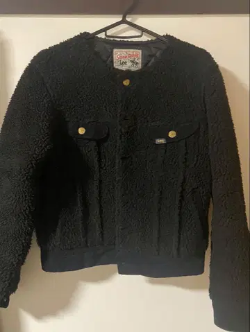 Lee 보아 자켓 블랙 S 사이즈 여성용 아우터