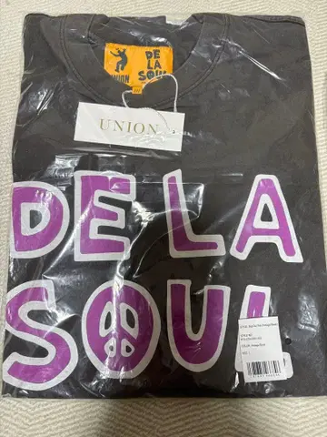 미사용 새상품 UNION x DE LA SOUL 그레이 T셔츠