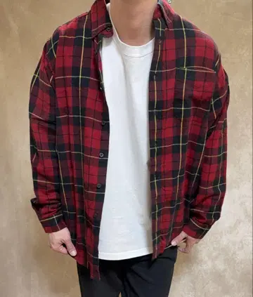 90s~00s L.L.Bean 엘엘빈 체크 플란넬 셔츠