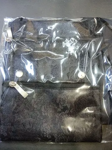 블랙 꽃무늬 숄더백