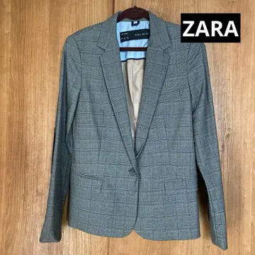 새상품 ZARA 자켓 엘르 체크 안감