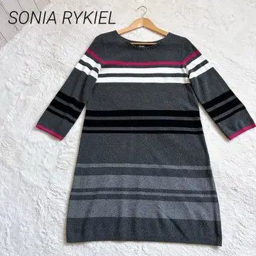 소니아 리키엘 보더 니트 원피스 40 (L 상당)