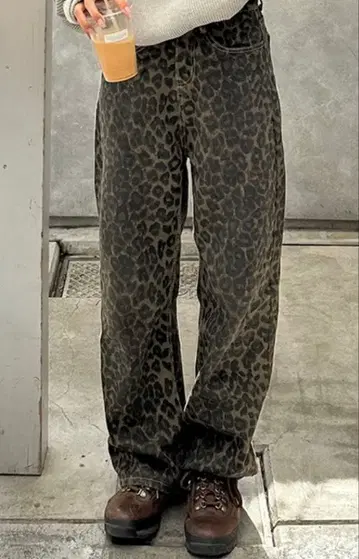 레오파드 팬츠